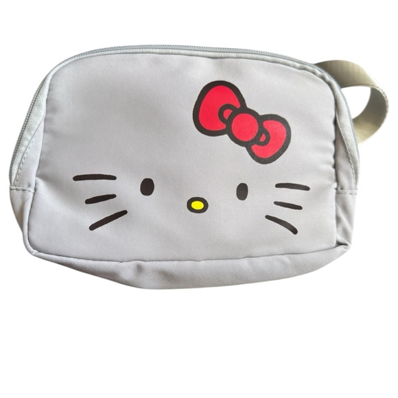 Sanrio Hello Kitty Gray and Red Belt Bag New! - Picture 2 of 5